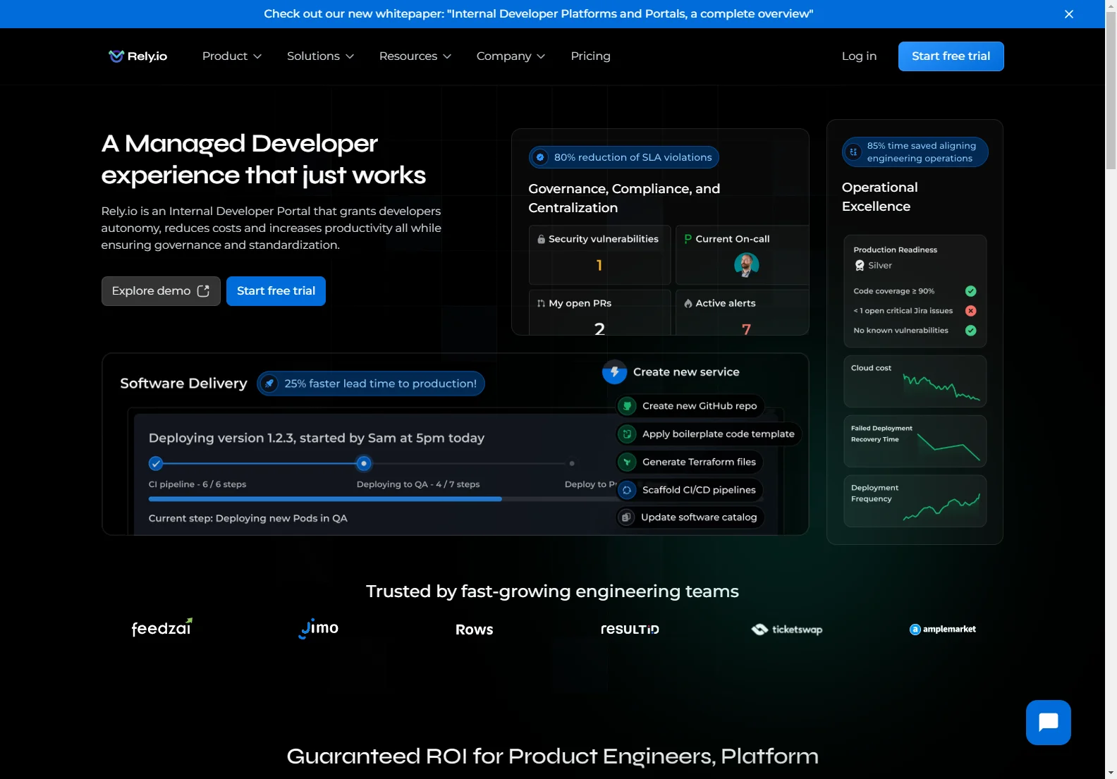 Rely.io: Boost Engineering Productivity with AI-Powered Developer Portal