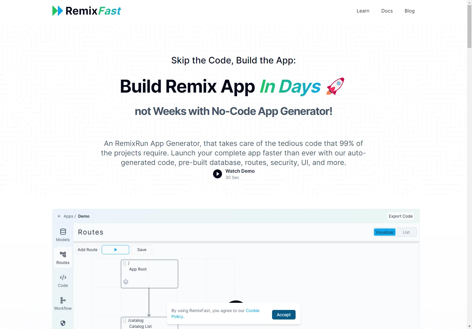 RemixFast: Build Complete Remix Apps in Days with AI