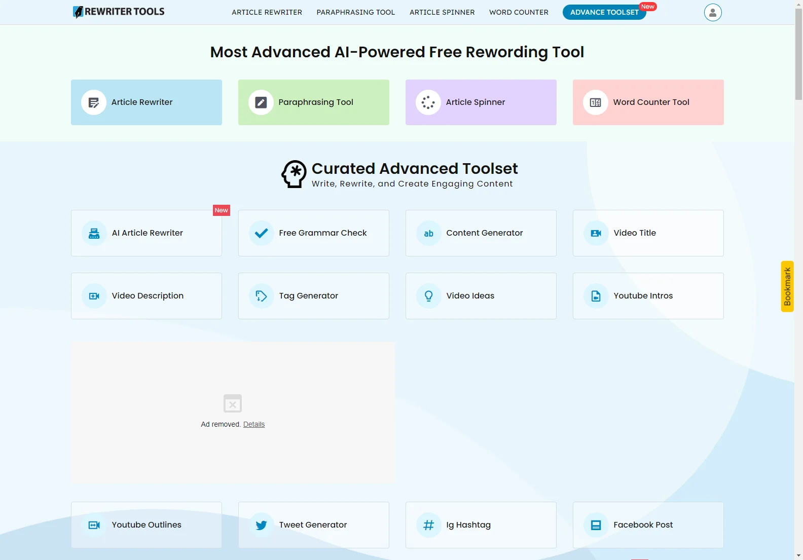 Free AI Rewording Tool | Sentence Rewriter Online | RewriterTools