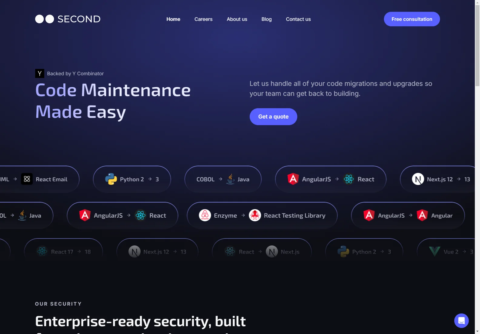 Second: AI-Powered Codebase Maintenance for Enhanced Productivity