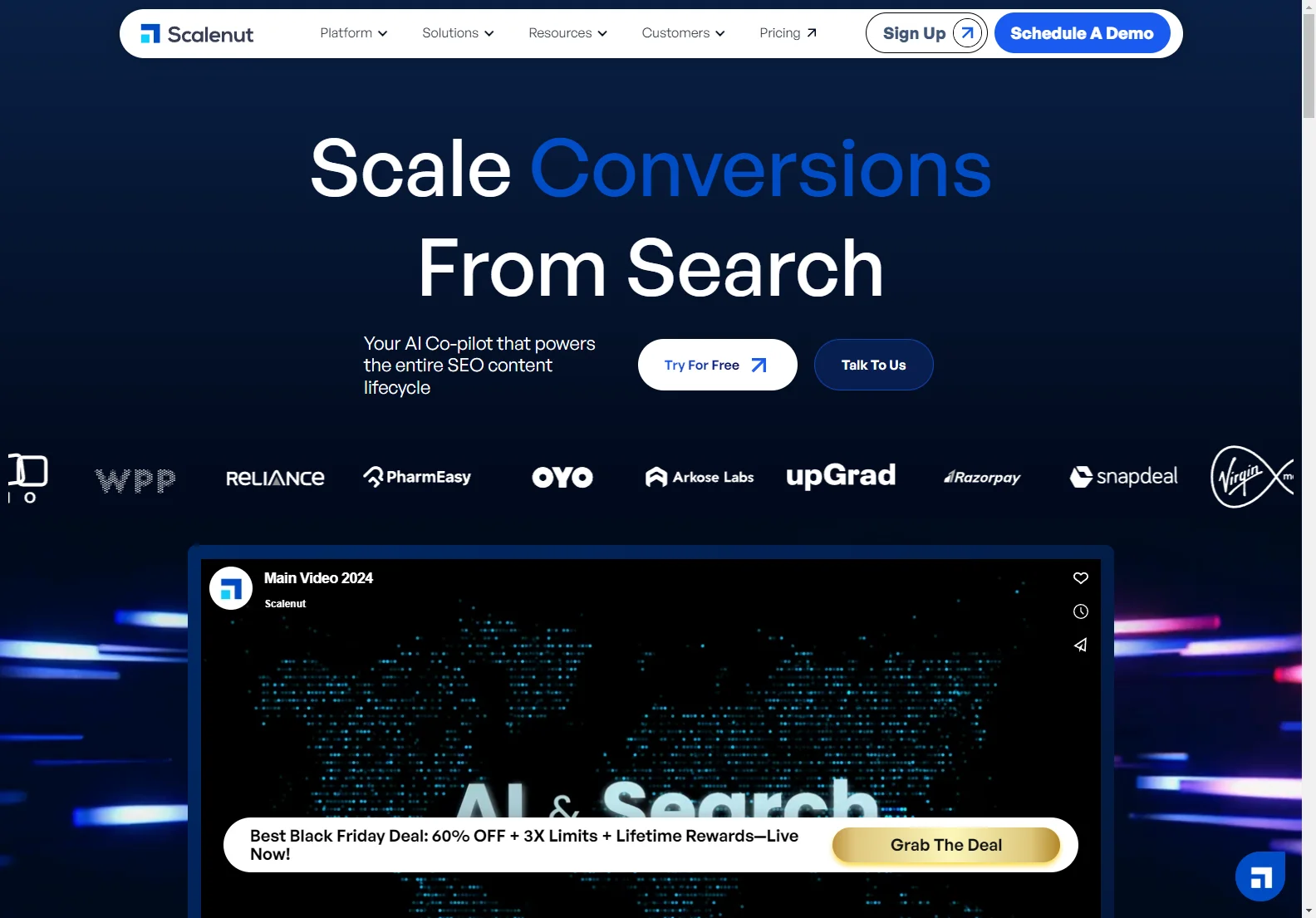 Scalenut: AI-Powered SEO & Content Marketing Platform for Increased Organic Traffic