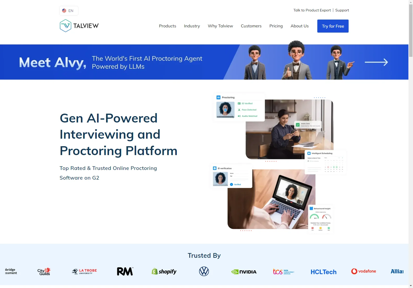 Talview: Gen AI-Powered Interviewing & Top-Rated Proctoring Platform