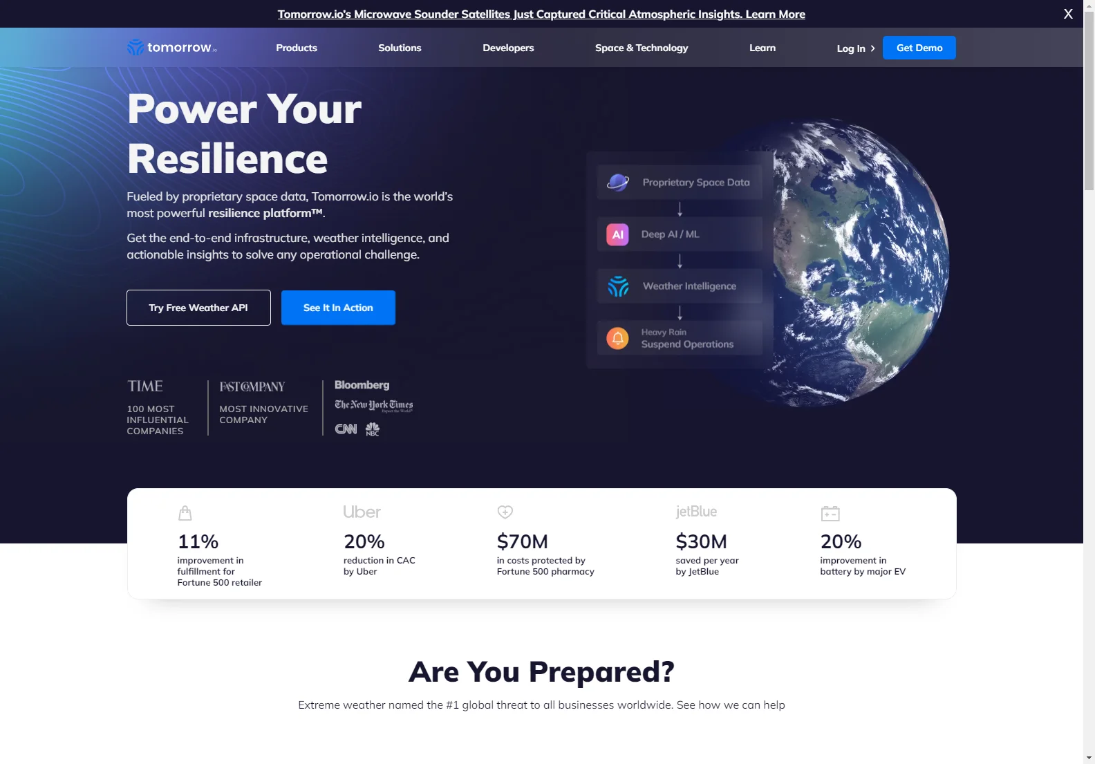 Tomorrow.io: AI-Powered Weather Intelligence for Enhanced Resilience