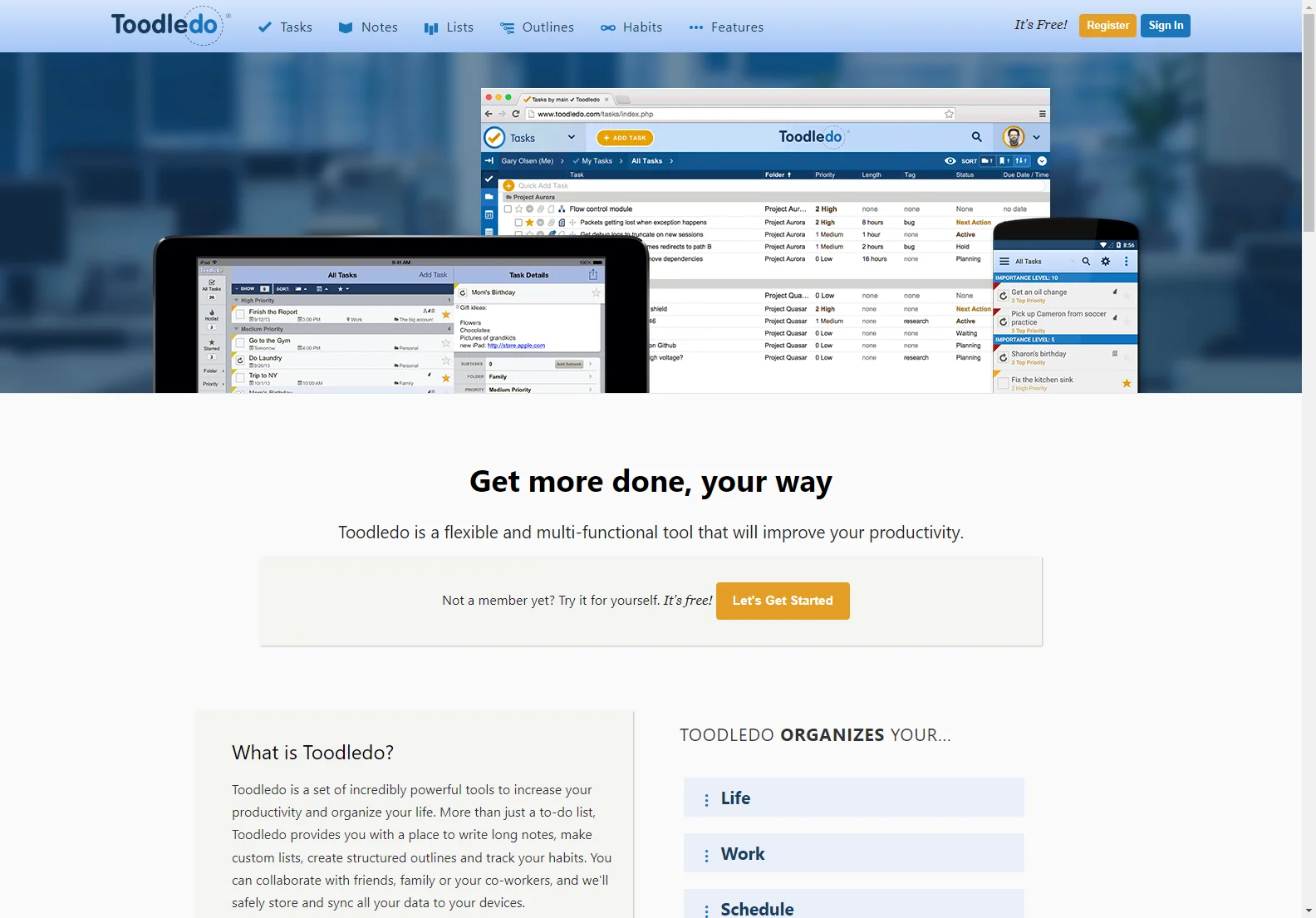 Toodledo: Your Free All-in-One Productivity & Task Management System