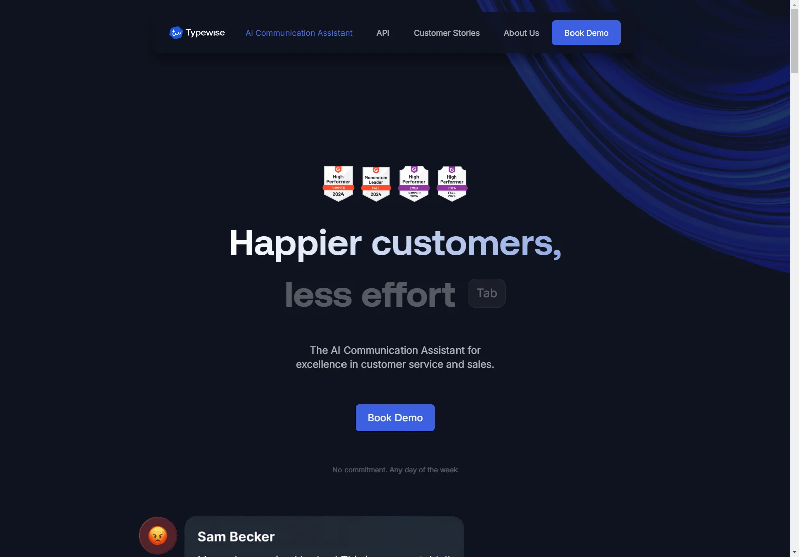 Typewise: AI Communication Assistant for Enhanced Customer Service and Sales