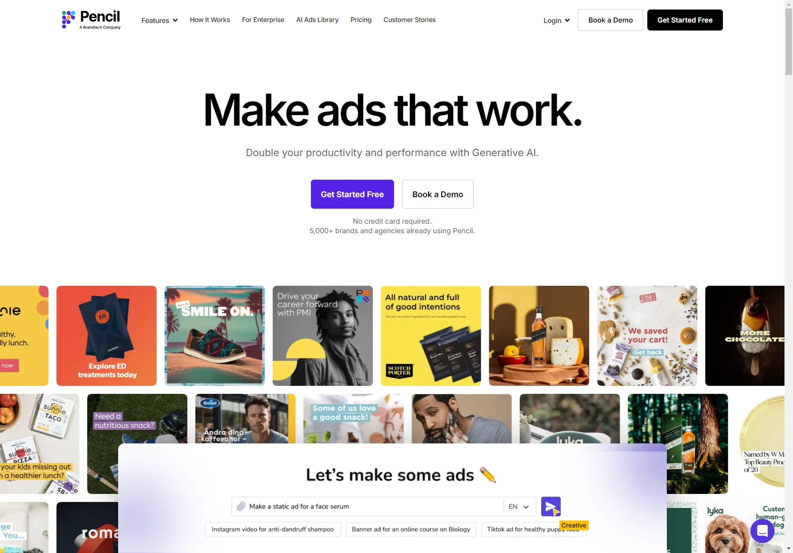 Pencil: AI-Powered Ad Creation for Enhanced Productivity and Performance