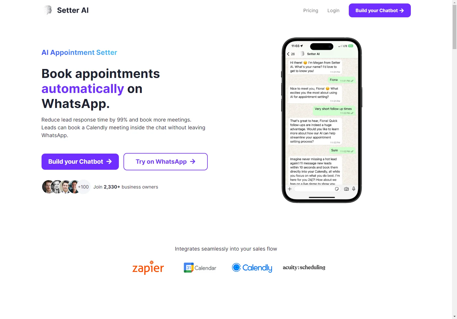 AI Appointment Setter: Automate WhatsApp Bookings & Boost Sales with Setter AI