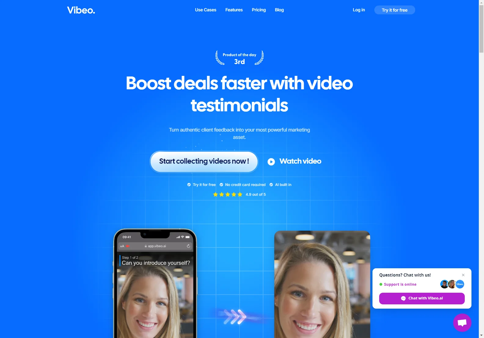 Vibeo: AI-Powered Video Testimonials for Enhanced Credibility and Sales