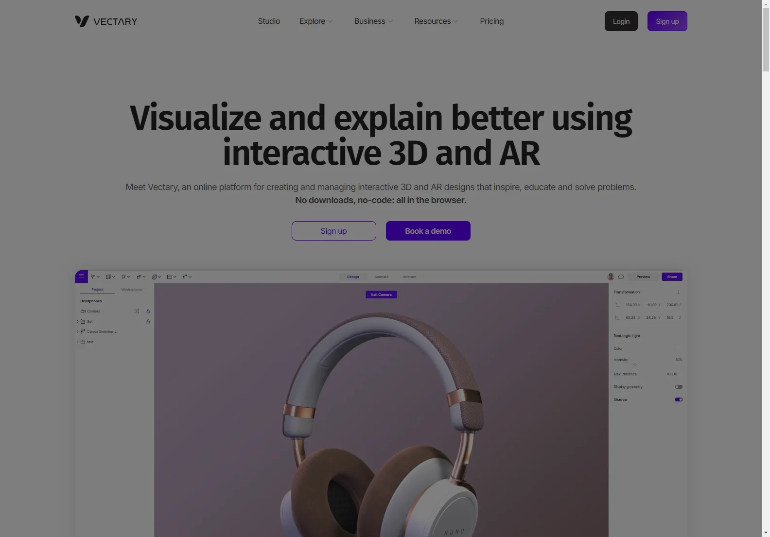 Vectary: Browser-Based 3D & AR Design Platform for Seamless Collaboration