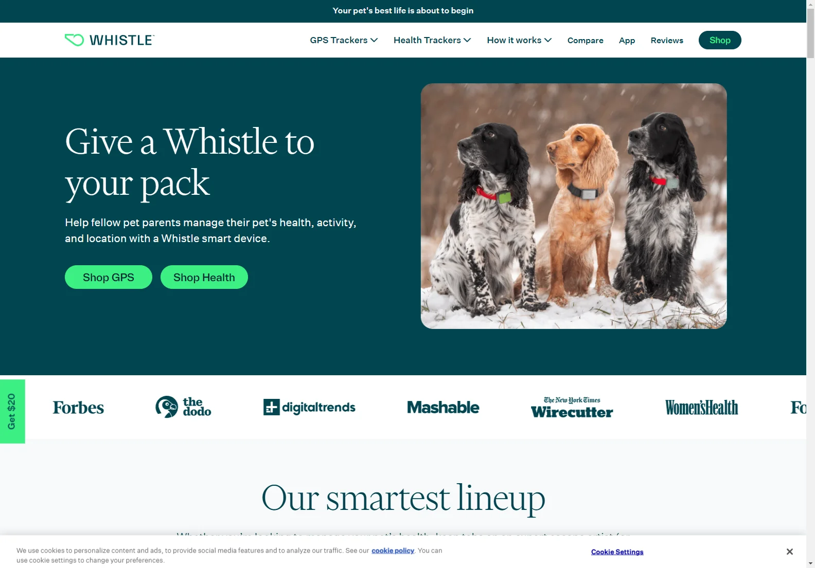 Whistle GPS Pet Tracker: Monitor Your Pet's Health and Location