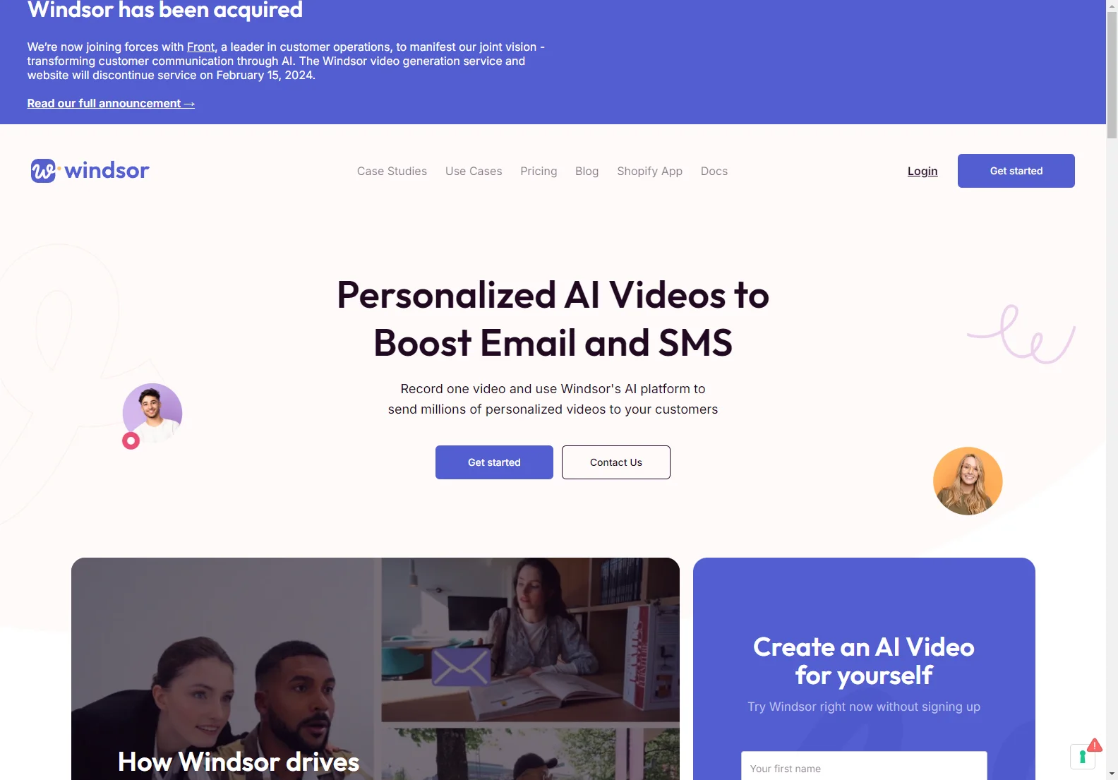 Windsor.io: AI-Powered Personalized Videos for E-commerce Success