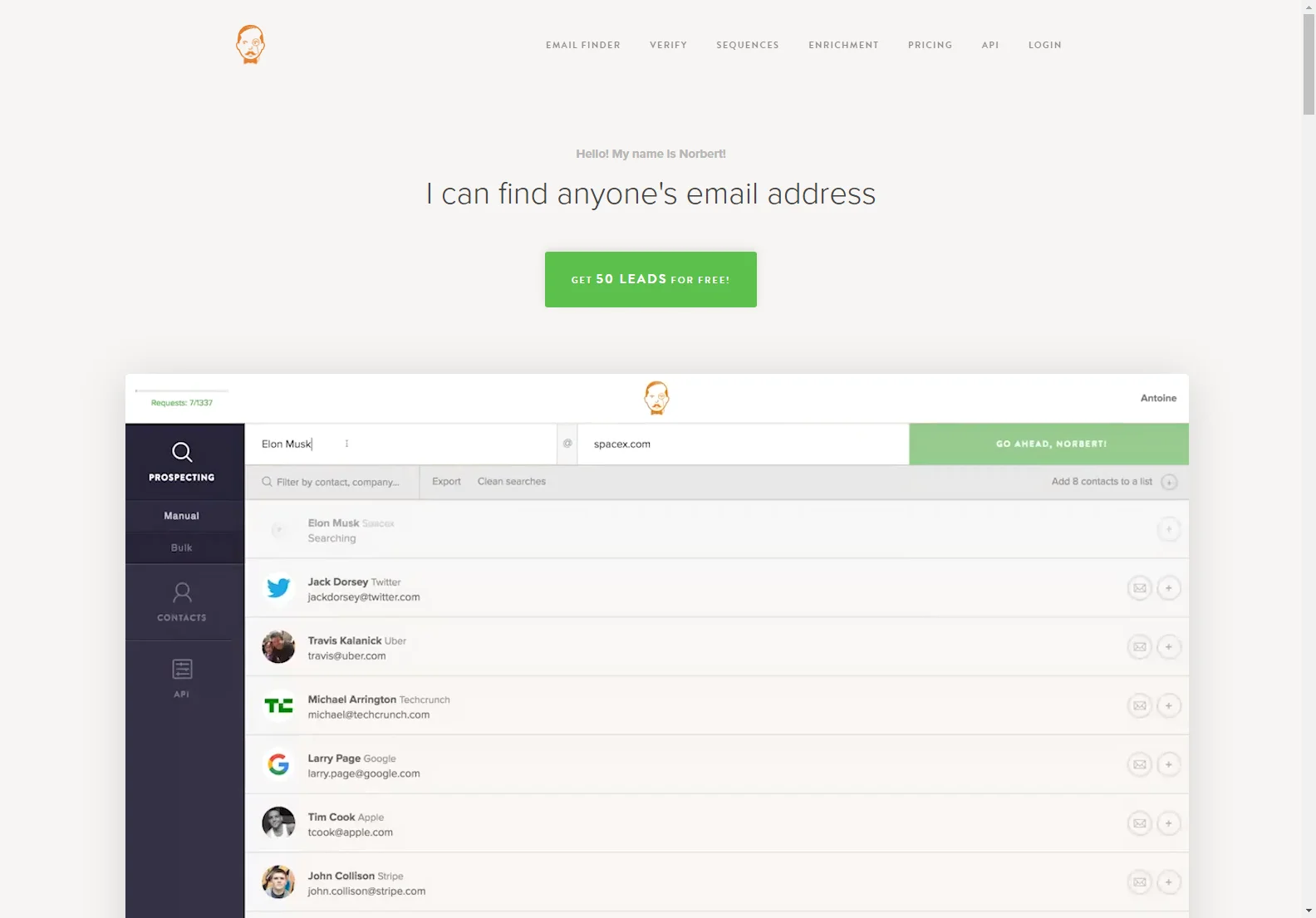 Voila Norbert: AI-Powered Email Finder & Verifier for Enhanced Outreach