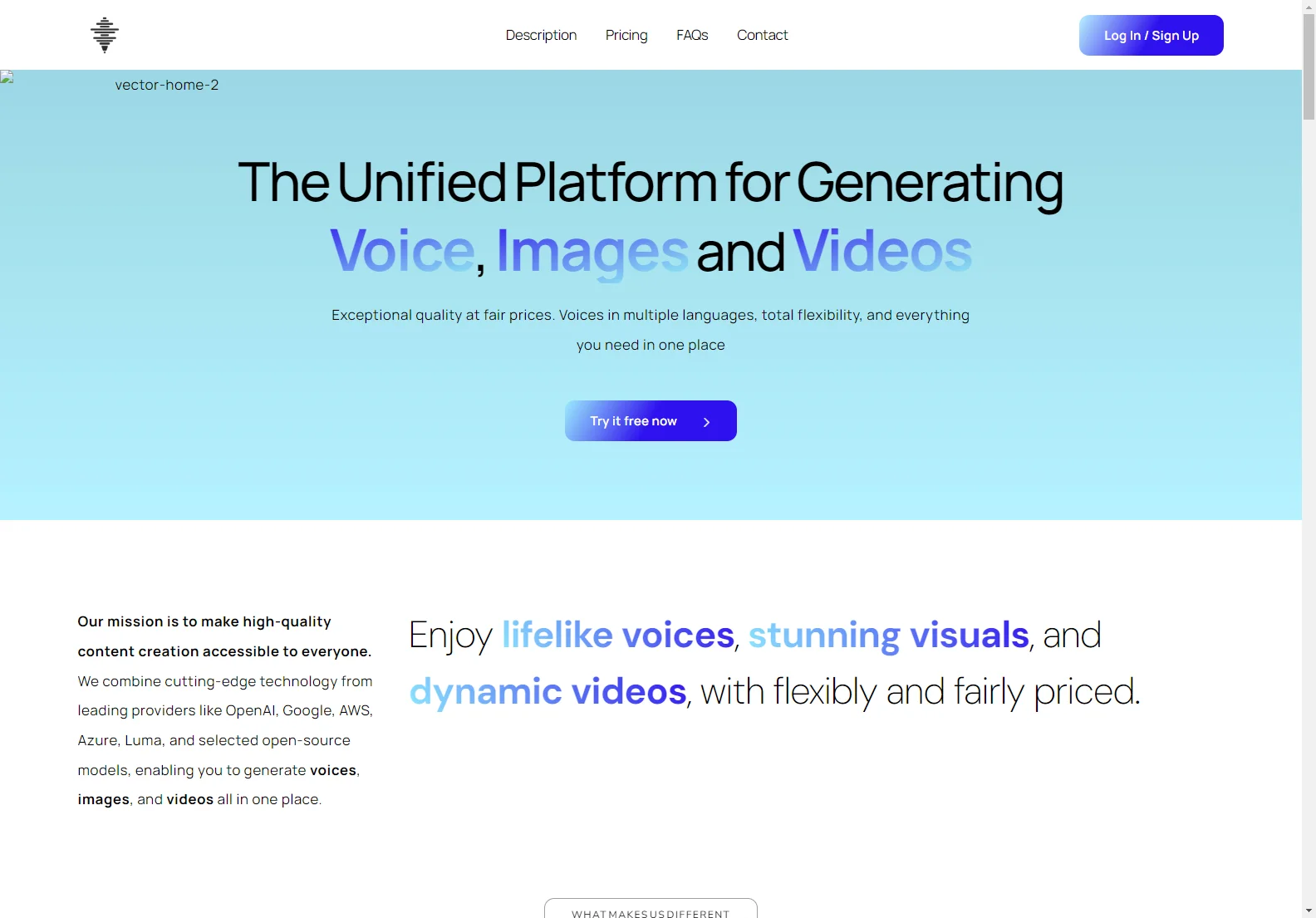 VoiceGen: AI-Powered Voice, Image, and Video Generation Platform