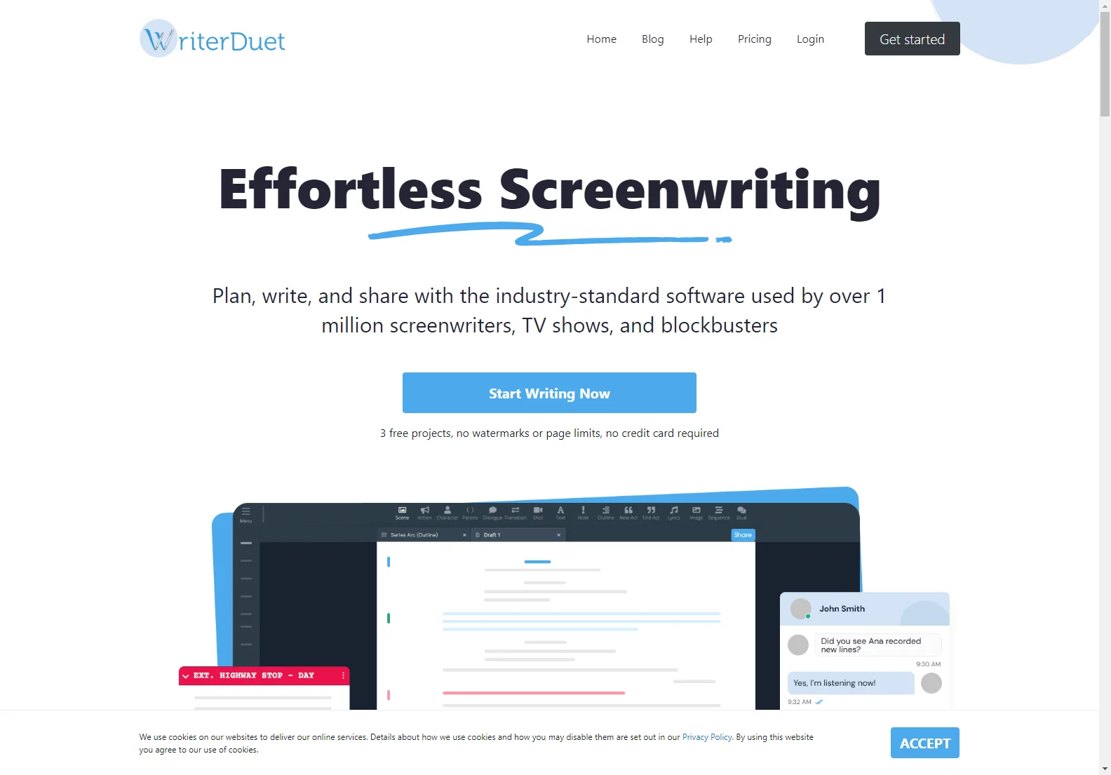 WriterDuet: Industry-Standard Screenwriting Software for Effortless Collaboration