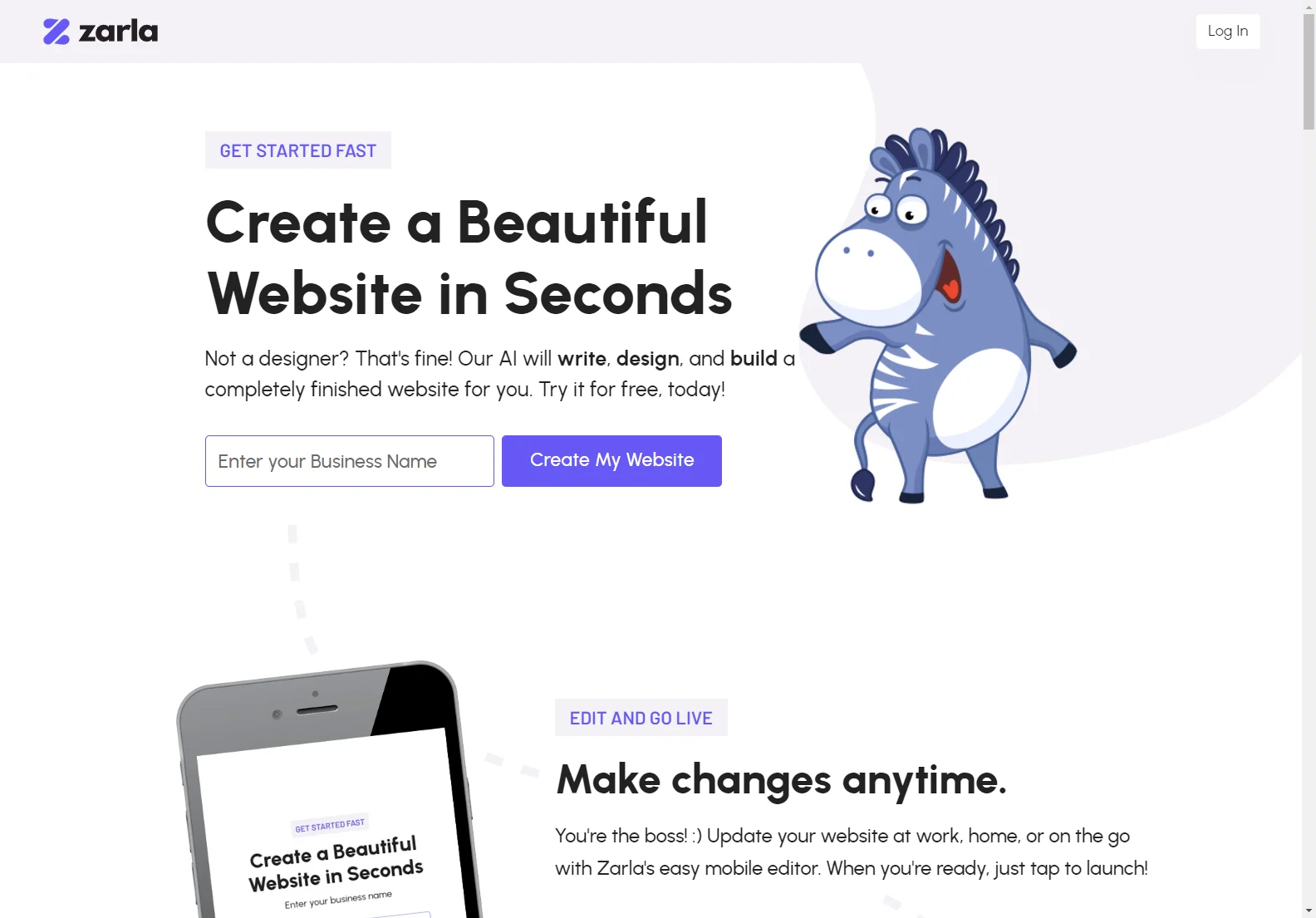 Zarla AI Website Builder: Create Stunning Websites in Seconds