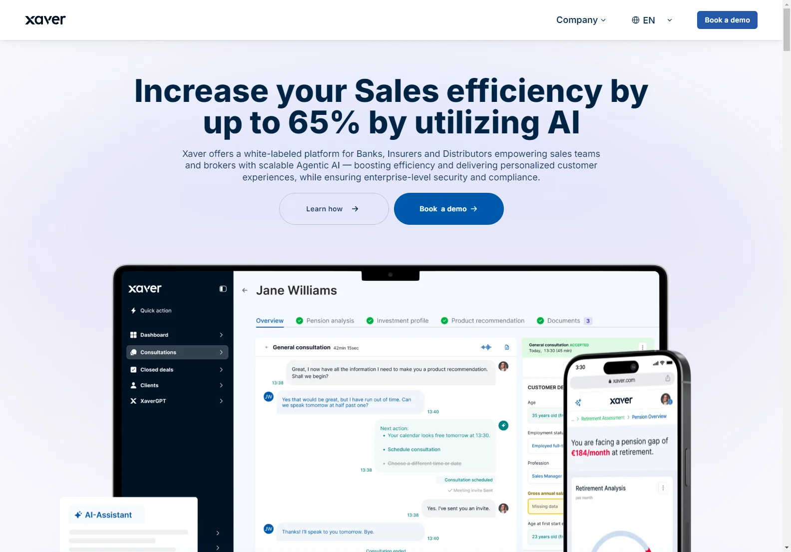 Xaver: AI-Powered Sales Platform for Increased Efficiency and Personalized Customer Experiences