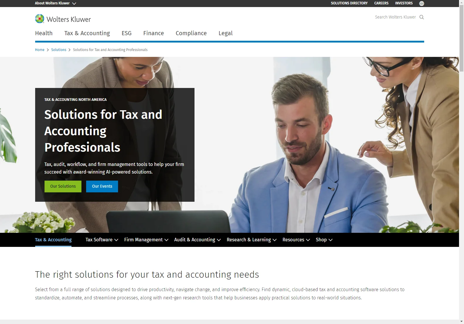 Wolters Kluwer Tax & Accounting: AI-Powered Solutions for Streamlined Workflows