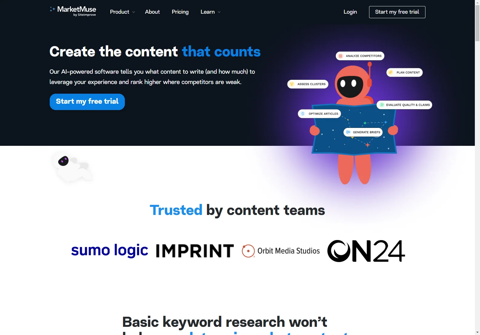 MarketMuse: AI-Powered Content Planning & Optimization Software