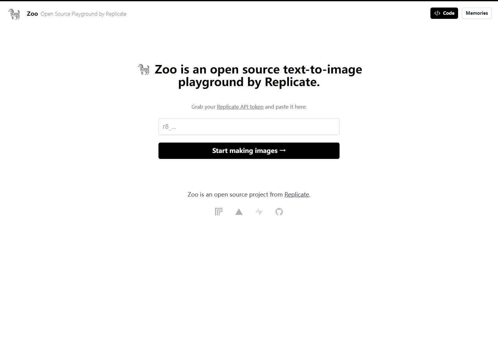 Zoo: Open-Source Text-to-Image Playground by Replicate