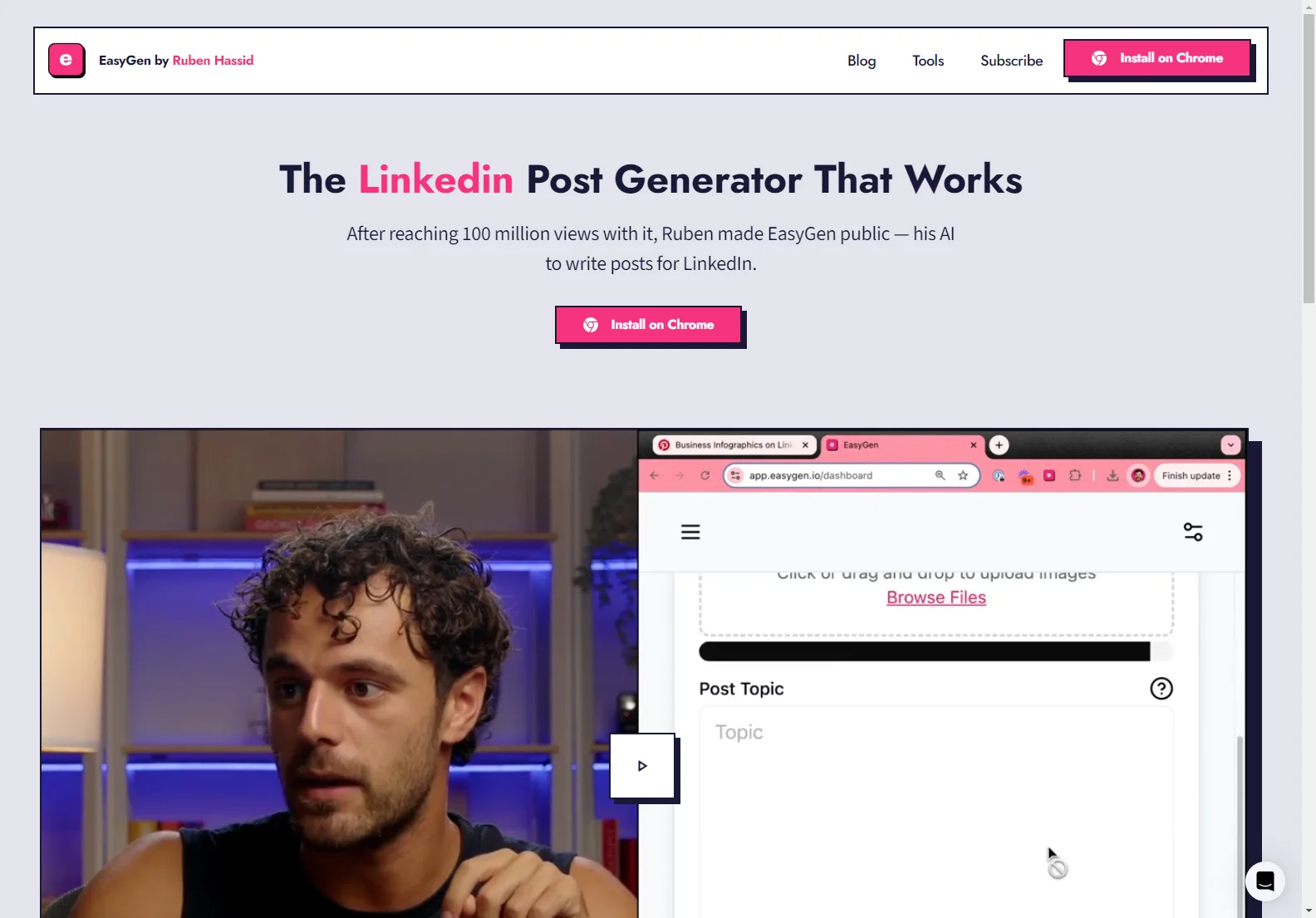 EasyGen: AI-Powered LinkedIn Post Generator for Increased Engagement