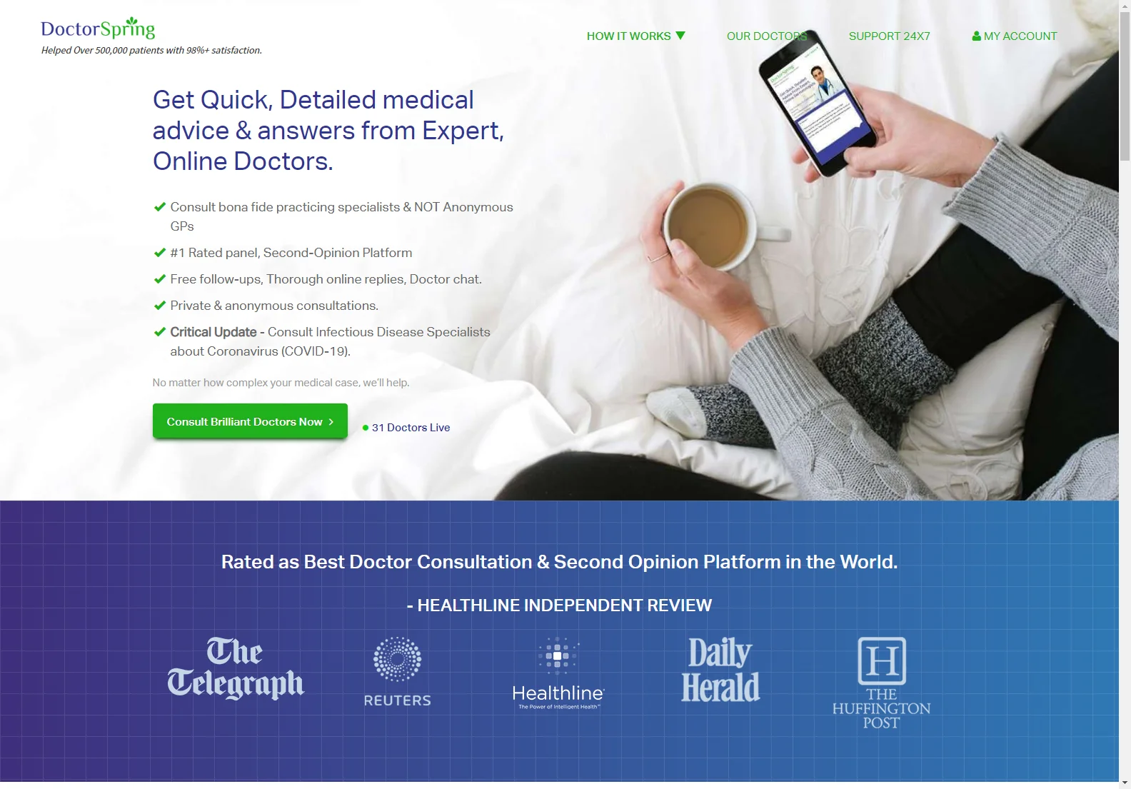 DoctorSpring: #1 Rated Online Doctors for Quick & Expert Medical Advice