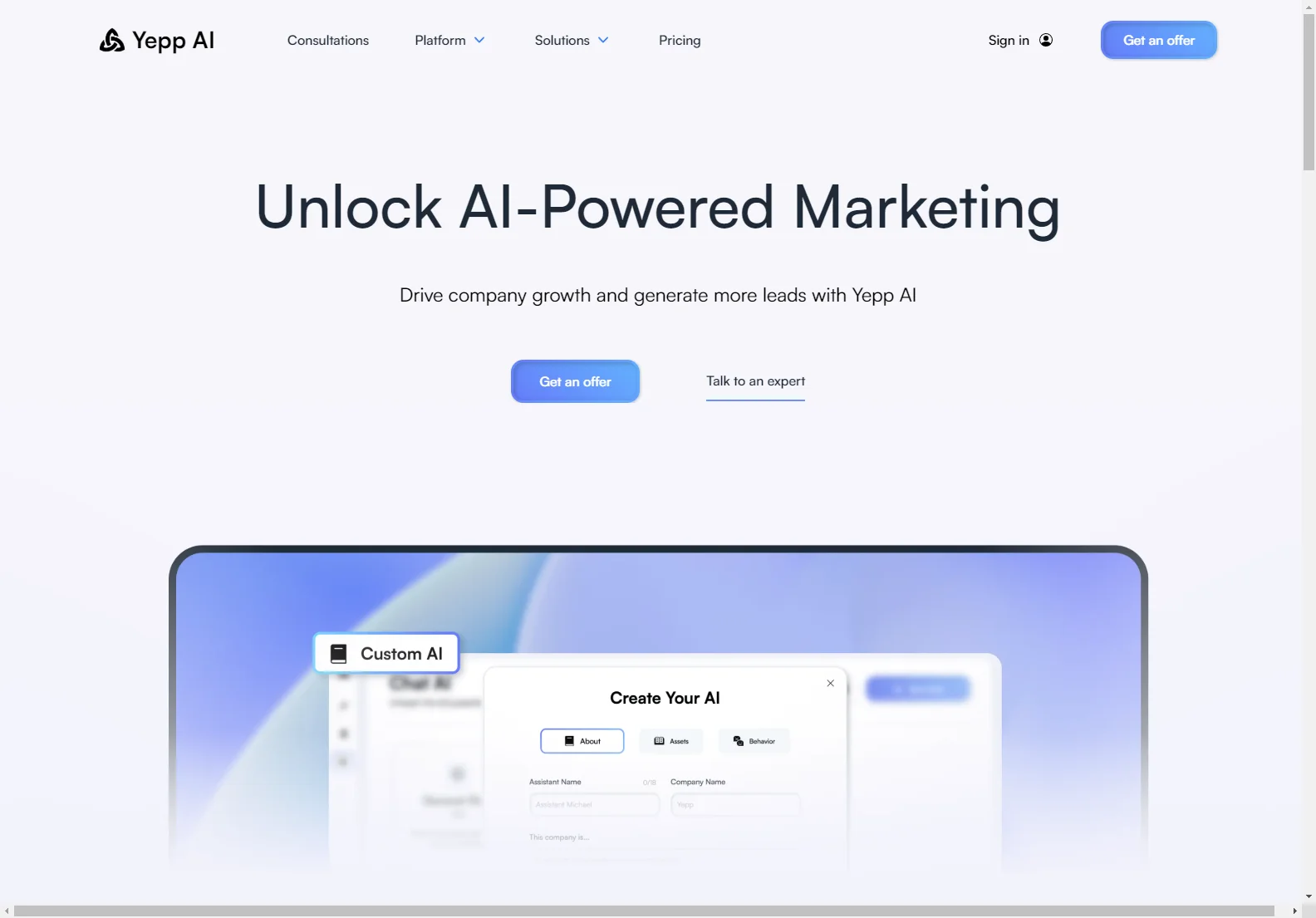 Yepp AI: AI-Powered Marketing Platform for Brand Growth and Lead Generation