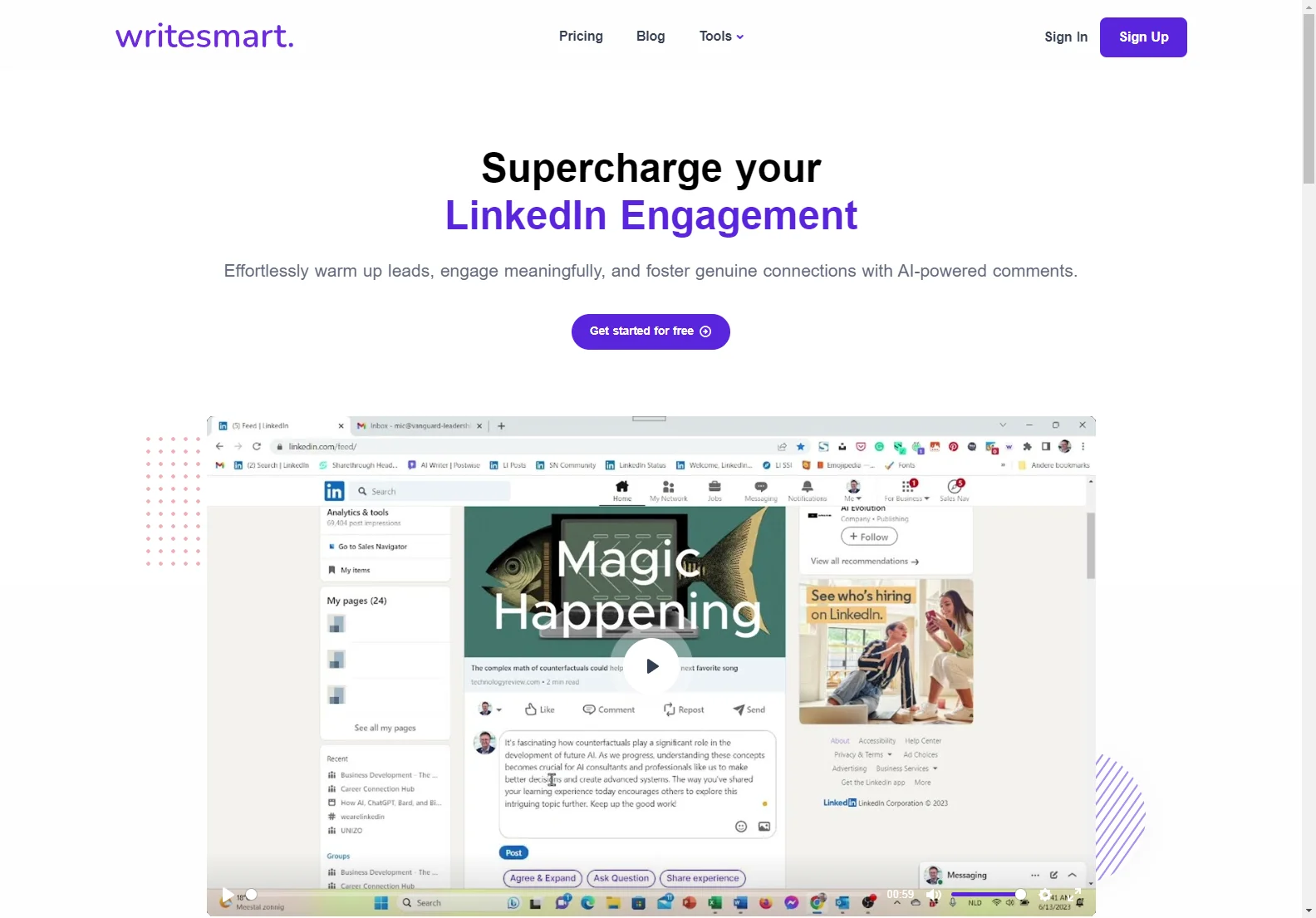 Writesmart.so: AI-Powered LinkedIn Comment Generator for Effortless Engagement