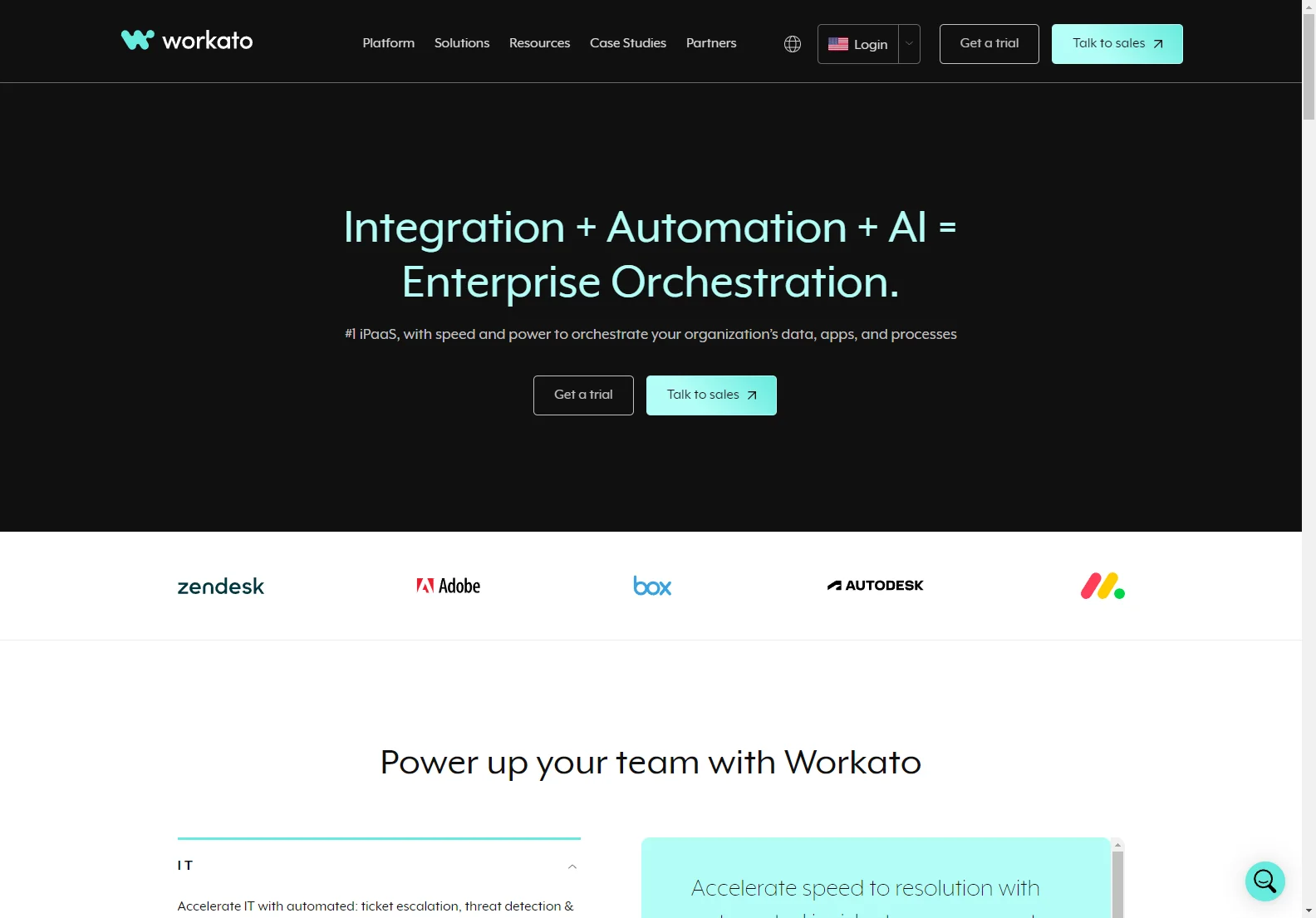 Workato: The #1 iPaaS for Enterprise-Grade Automation