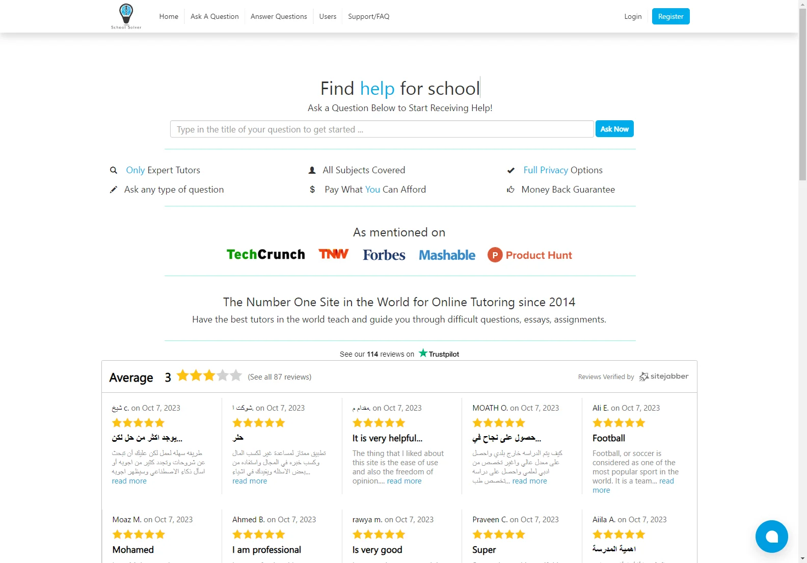 School Solver: Expert Online Tutoring for Academic Success