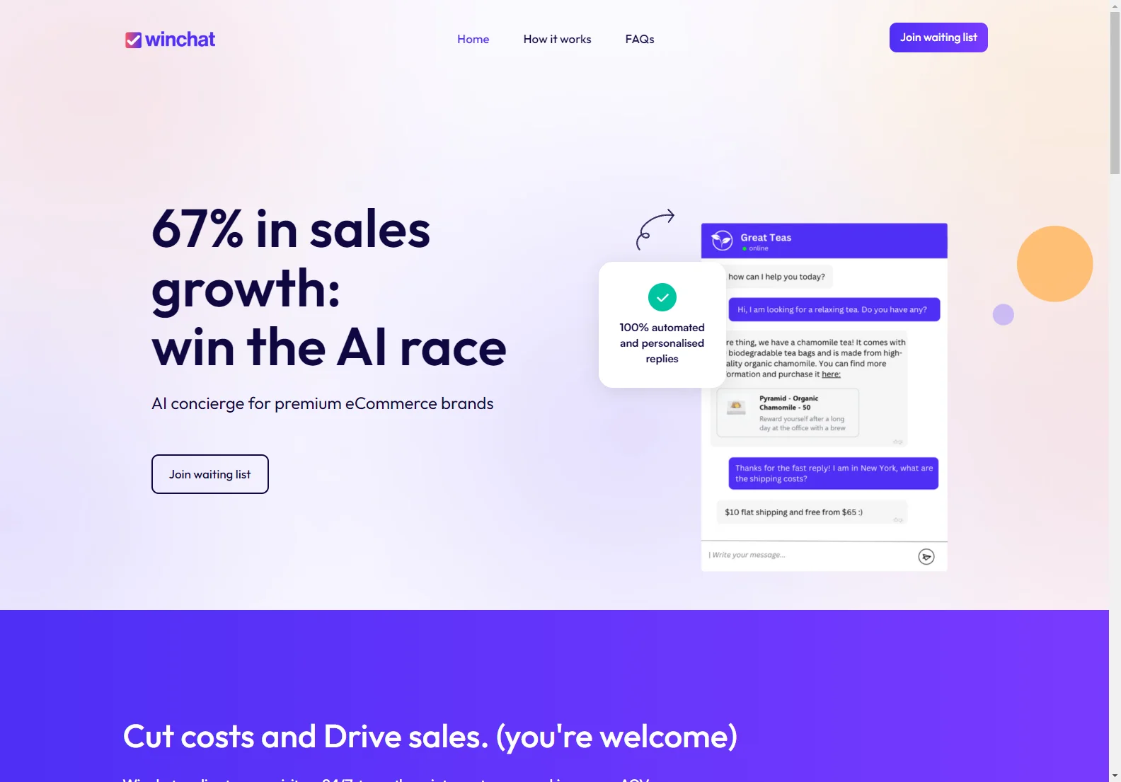 Winchat: AI-Powered Chatbot for eCommerce Businesses