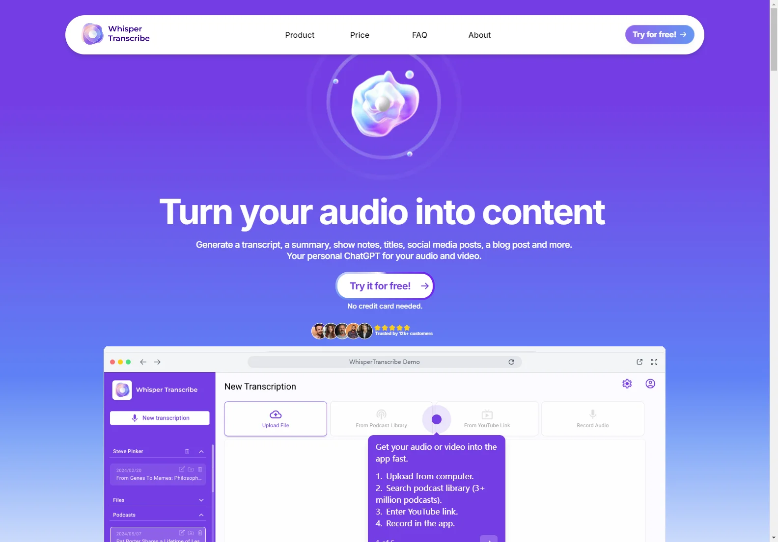 WhisperTranscribe: AI-Powered Audio to Content Generator