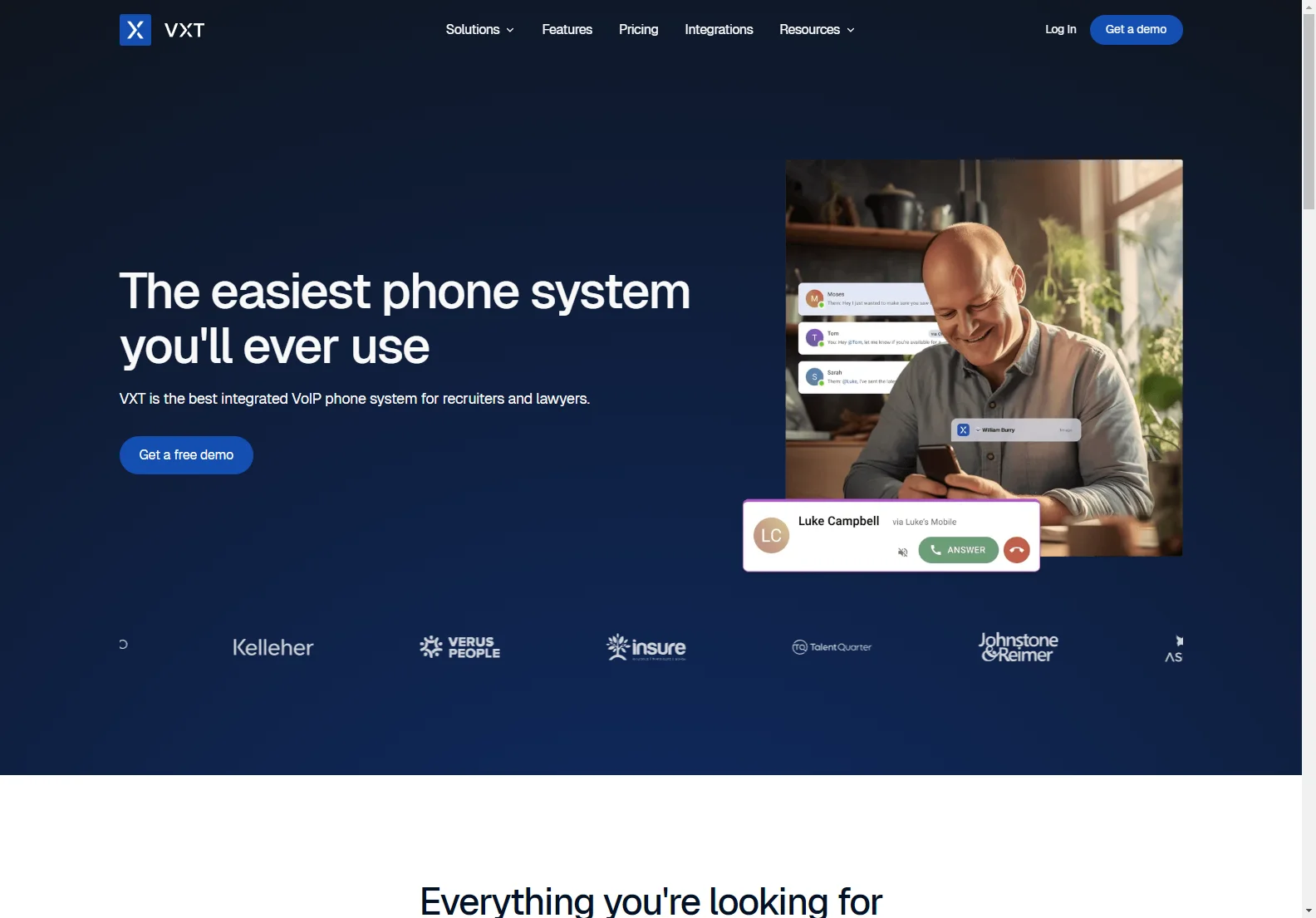 VXT: Streamlined VoIP Phone System for Recruiters and Lawyers