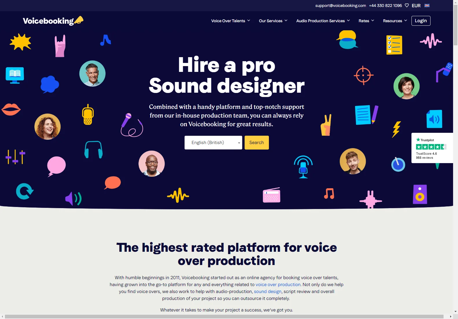 Find Your Voice: Professional Voice Overs & Audio Production | Voicebooking.com