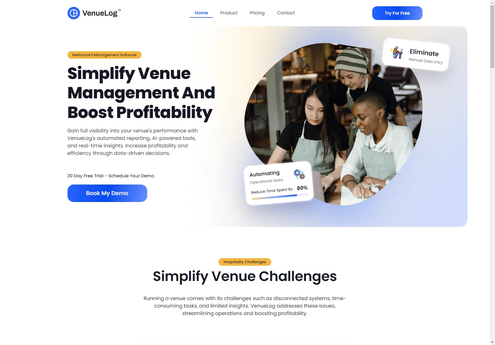 VenueLog: AI-Powered Restaurant Management Software for Increased Profitability