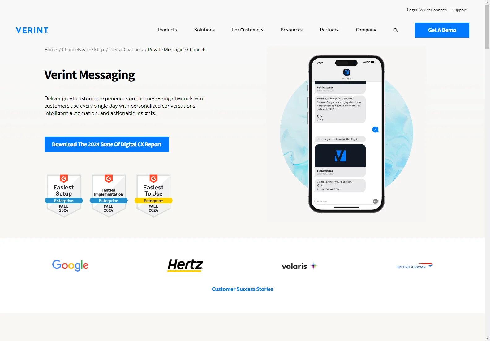 Verint Messaging: Elevate Customer Engagement on Private Messaging Channels