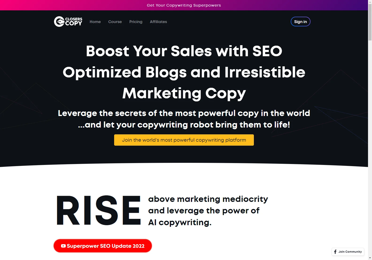 ClosersCopy: AI-Powered Copywriting for High-Converting Marketing