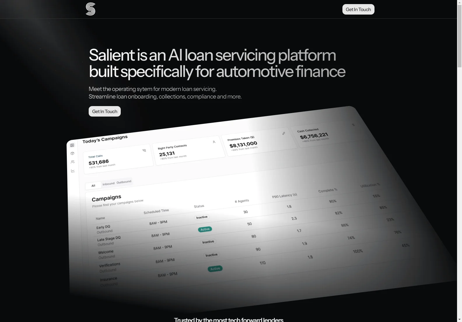 Salient: AI-Powered Loan Servicing for Automotive Finance