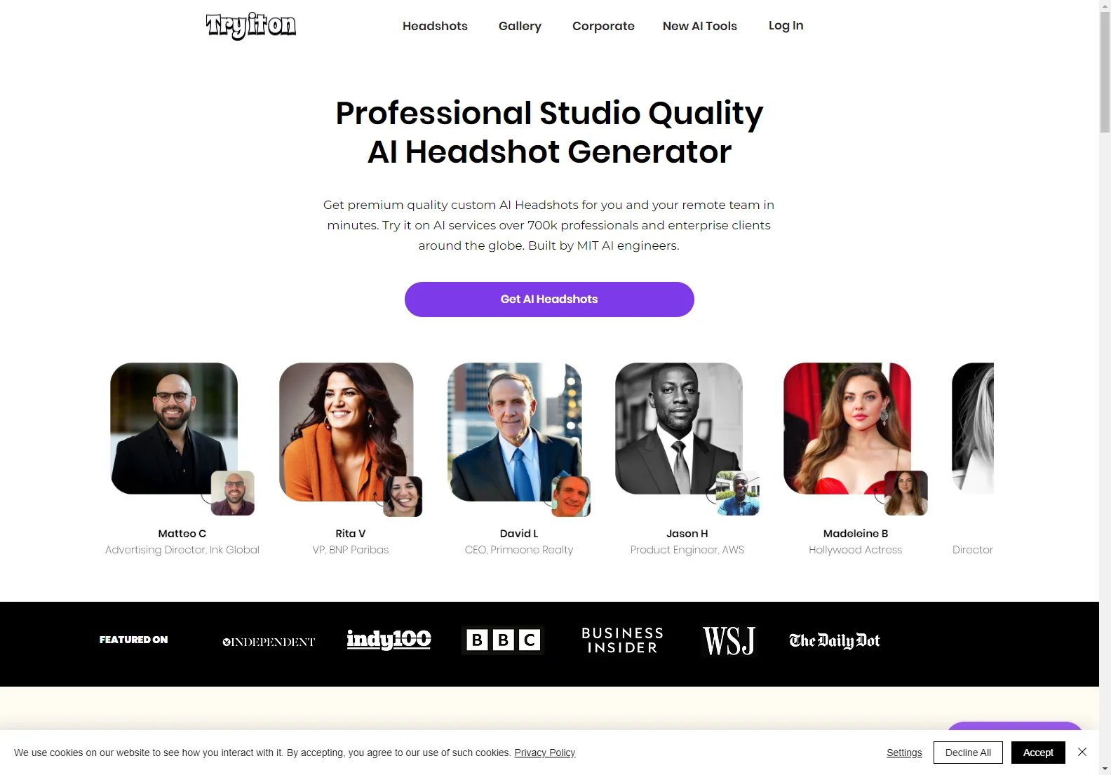 Try it on AI: Best AI Headshot Generator for Professionals & Teams