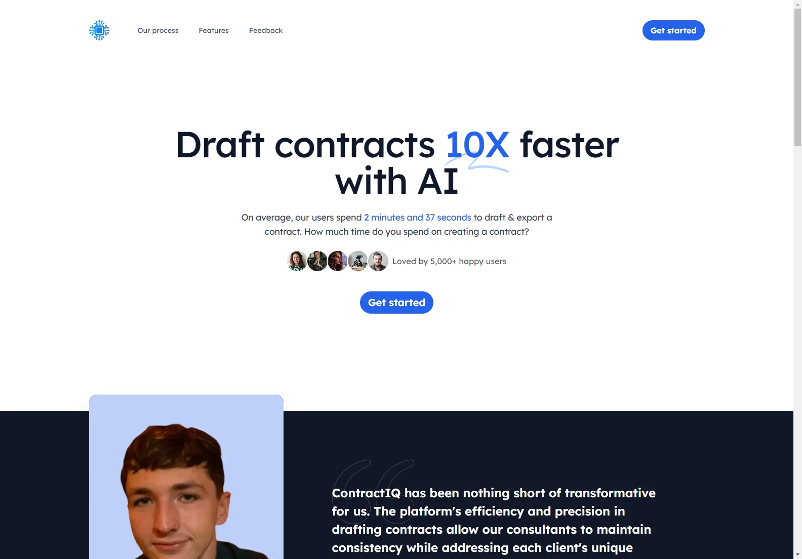 ContractIQ: AI-Powered Contract Drafting Software - 10x Faster Contracts