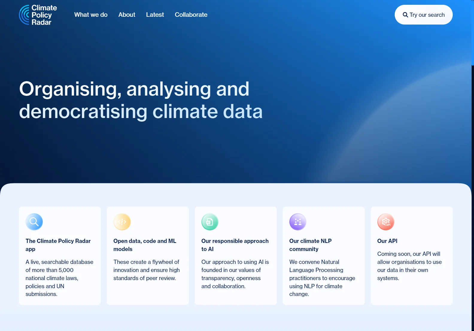 Climate Policy Radar: AI-Powered Climate Data for Informed Action