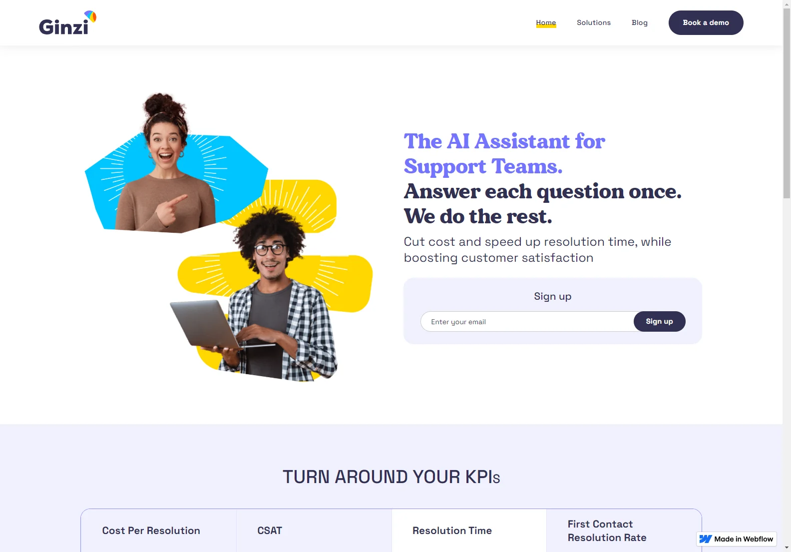 Ginzi: AI Customer Support Assistant for Faster Resolutions & Higher CSAT