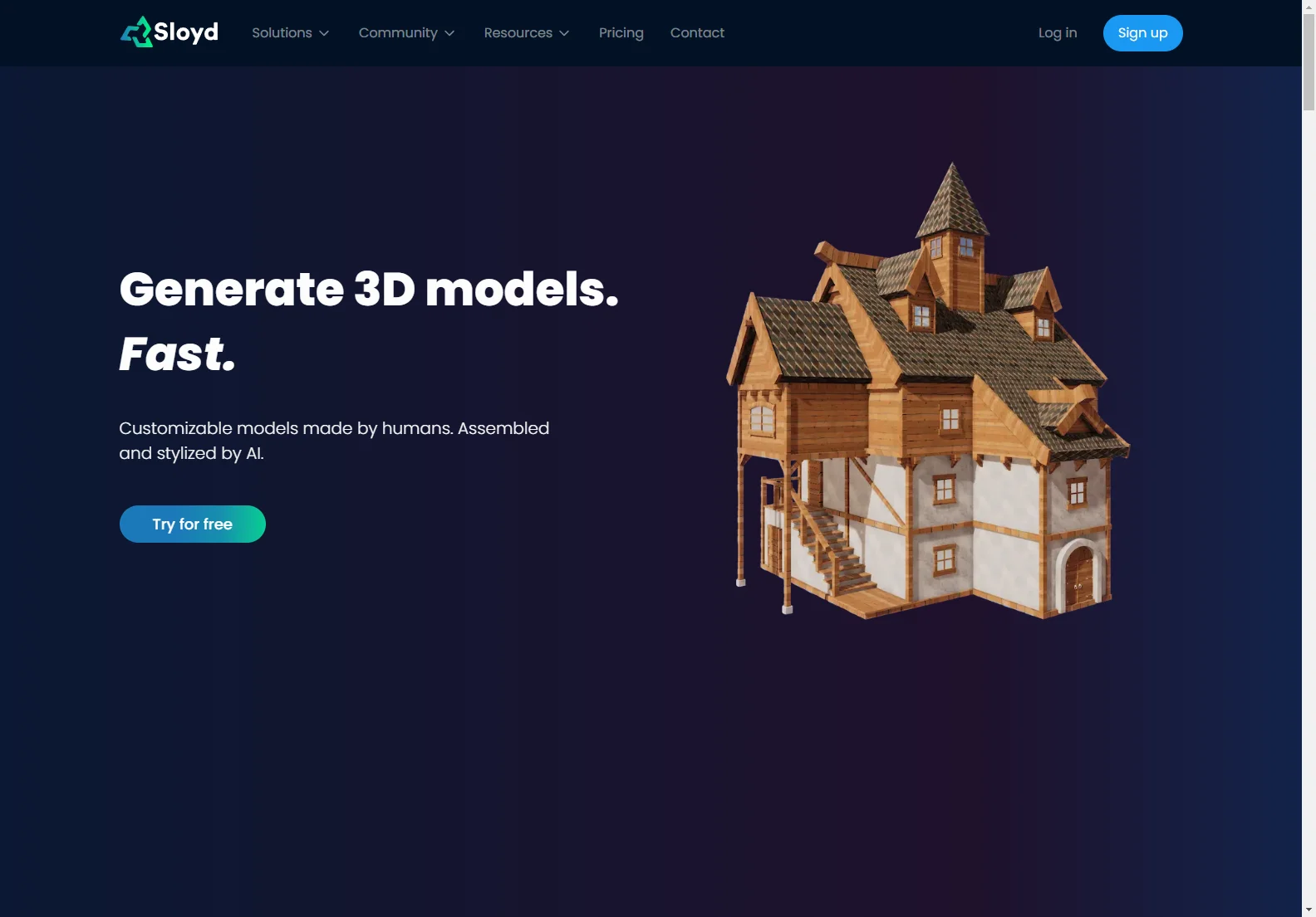 Sloyd: AI-Powered 3D Model Generator - Create Stunning 3D Models with Text