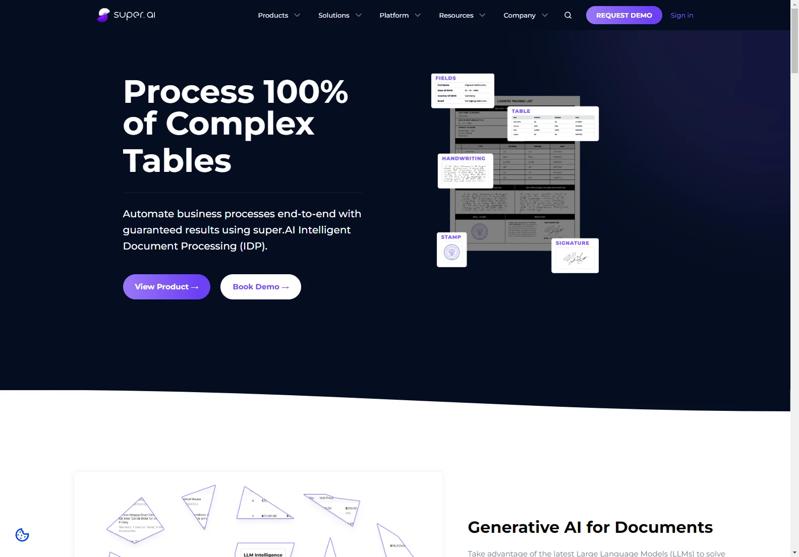 super.AI: Intelligent Document Processing (IDP) for 100% Automation