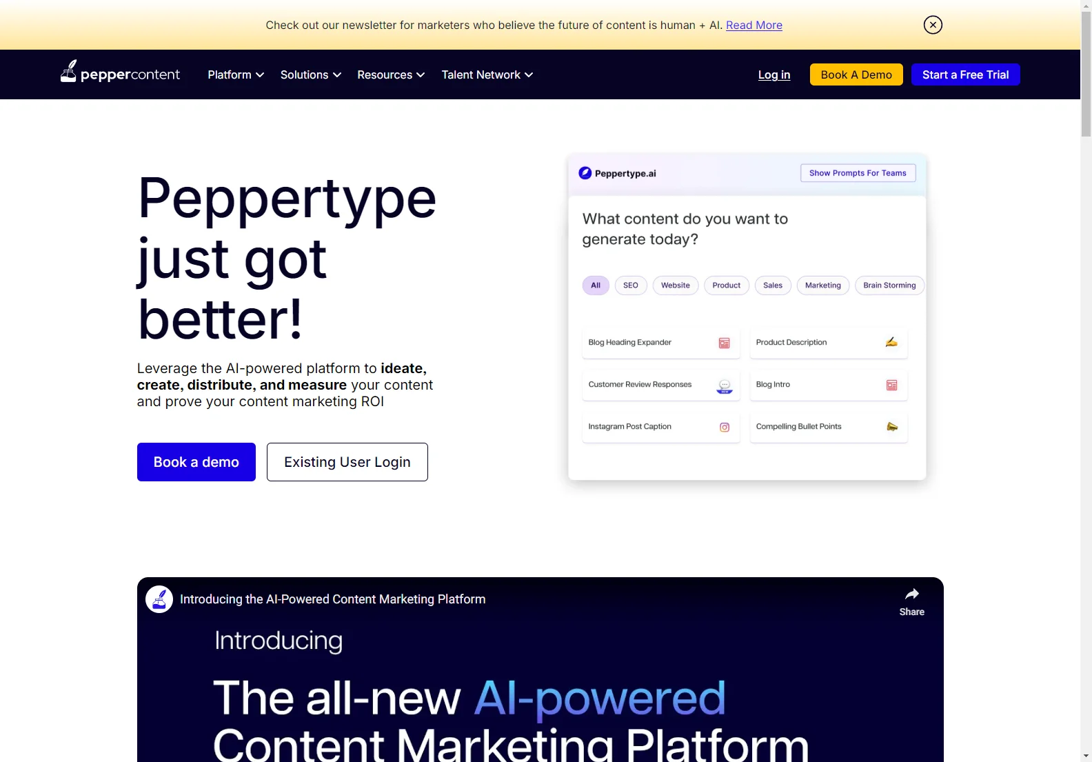 Peppertype.ai: AI-Powered Content Marketing Platform for Faster, Better Content