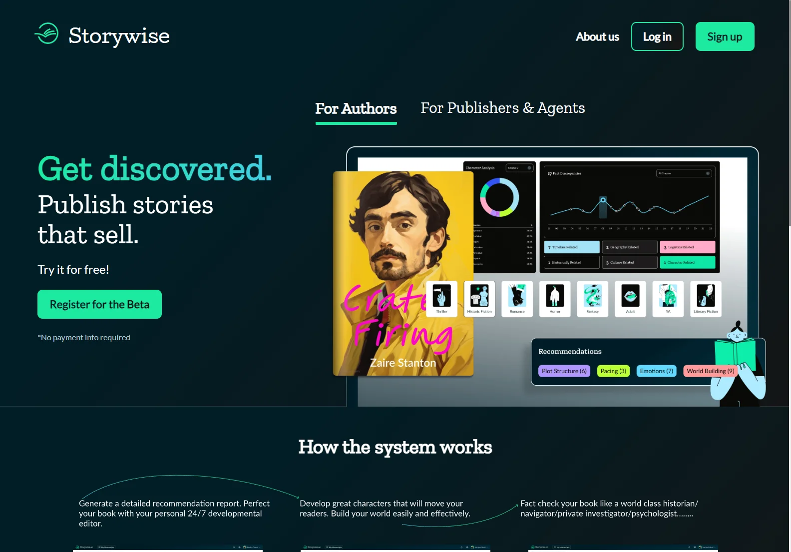 Storywise.ai: AI-Powered Platform for Authors and Publishers