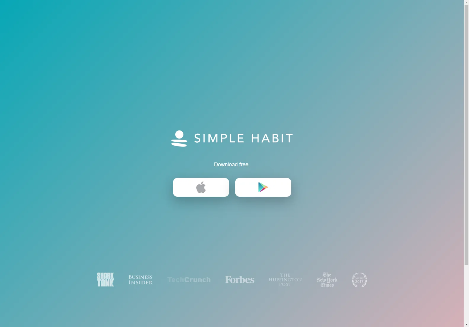 Simple Habit: AI-Powered Meditation App for Stress Relief and Focus