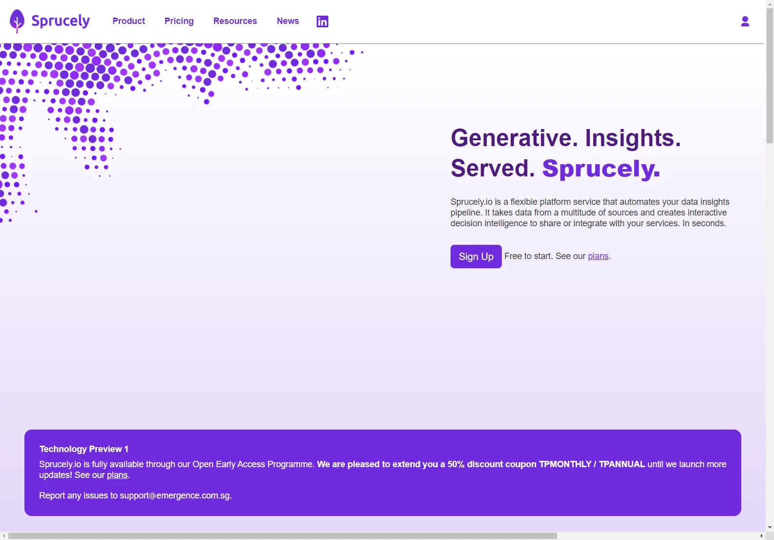 Sprucely.io: Automated Data Insights and Interactive Dashboards