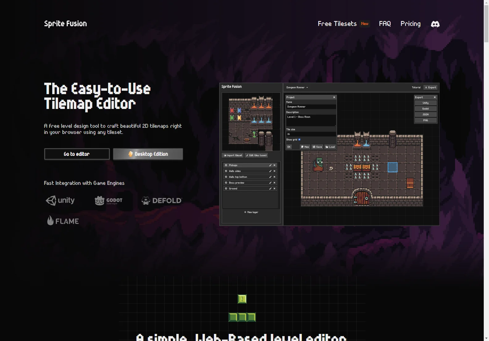 Sprite Fusion: Free Online Tilemap Editor for 2D Game Development