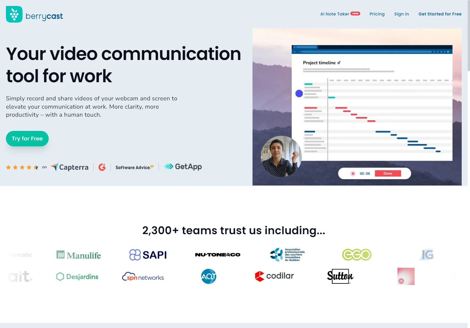 Berrycast: AI-Powered Video Messaging for Mortgage Brokers