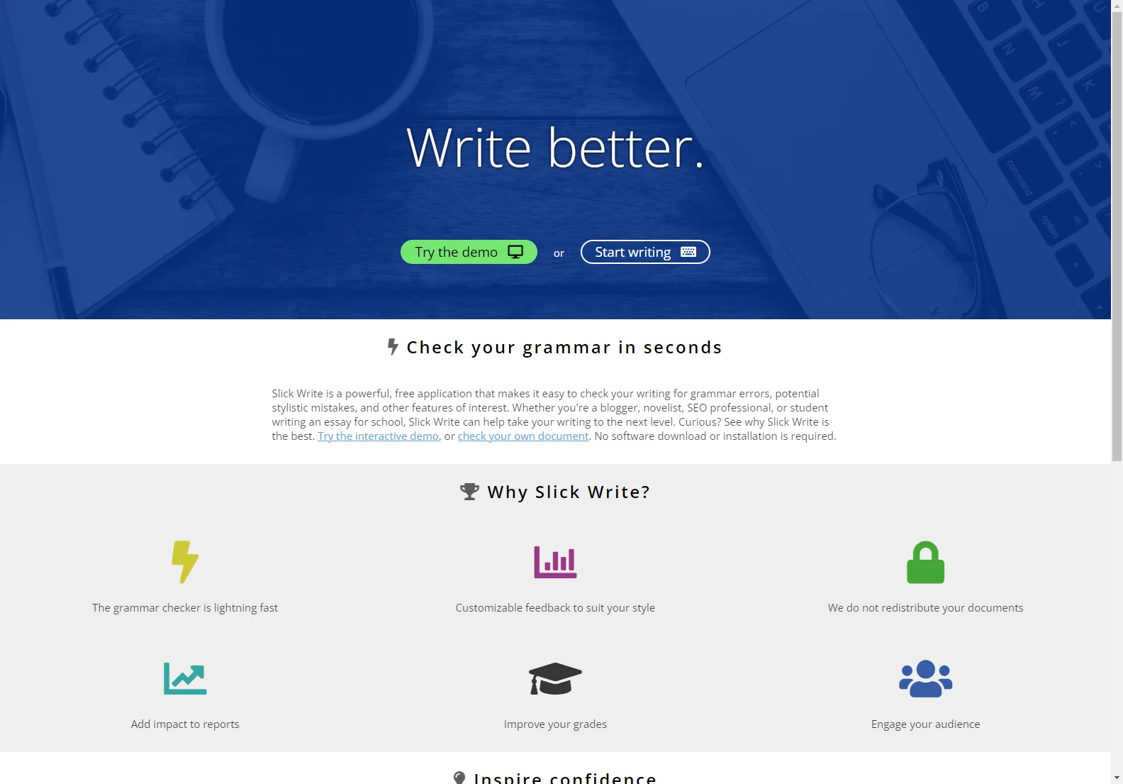 Slick Write: Free Online Grammar & Style Checker for Improved Writing